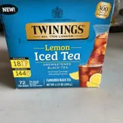 3 Pack - Twinings Lemon Flavored Black Iced Tea Bags - 72 Count