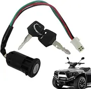 Jeruytgh Ignition Start Switches - Waterproof Female Switches Lock | Replacement Starter Parts Dustproof Automotive Accessories for Outdoor