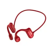 Bone Conduction Bluetooth Earphones Red