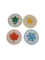 Seasons Iron On Patches Sew on Patch Winter Fall Winter and Summer