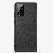 For Samsung Galaxy Note 20 Ultra Case Genuine Leather Protective Cover Black
