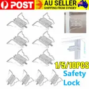 1/5/10PCS Transparent Sliding Door Lock, Butterfly Shaped Window Safety Locks