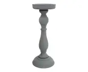 MDF/Metal Atticus 27cm Pillar/Taper Stick Candle Holder Home Decor Display Grey