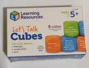 Let’s Talk Cubes - Learning Resources - 6 Cubes Ages 5+ NEW