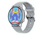Smart Watch Round Screen Bluetooth Call Multi Dial Watch Sports Watch (Silver)