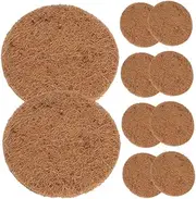 JOINPAYA 10Pcs Coconut Fiber Nesting Mats for Birds Soft Natural Bedding for Finch Pigeon and Chicken Nesting Water Leakage Prevention with Durable Design