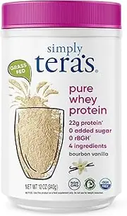 Tera's Whey - Simply Pure Whey Protein Grass Fed Bourbon Vanilla - 12 oz.