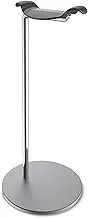Headphone Stand Desktop Stand - Gaming Headset Holder Earphone Stand with Metal Supporting Bar Steady Base Save Desktop Space Headset Holder (Color : Gray)