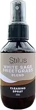 White Sage Sweetgrass Natural Clearing Room Spray by Stilus - Pure Essential Oil Ingredients in Liquid Blend for Clearing and Cleansing space 100 ml