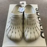 Adidas Mens Adilette Clog Slipper Gray Shoes Slides Sandals Tan Men’s 12 IF8653