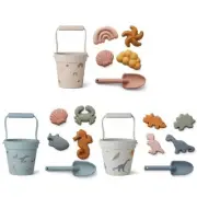 Kids Silicone Beach Beach Tool Sand Tool Set With Beach Bucket Sand Shovel RL