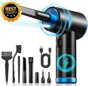 Compressed Air Duster 91000RPM Rechargeable Cordless LED for PC Keyboard Car