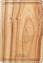 Byron Bay Medium Carver Wooden Anti-Bacterial Camphor Laurel Chopping Board Multi-Purpose Cutting Board Kitchen Serving (Medium 360x250x25mm)