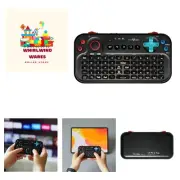 Bluetooth Pocket Keyboard V2 with Jog Mouse and Audio, Black, Remote Wireless...