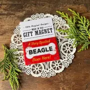A Spoiled Beagle * Dog Gift Magnet * USA DecoGreetings * Gift New in Pkg