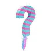 Pull String Gender Reveal Question Mark Pinata, Boy or Girl Baby Shower, 17 x 11