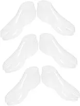 HEATSHAKING 3 Pairs Transparent Adult Foot Mannequin Display Model Versatile Shoe Support for Various Hollow Design for Easy Use for Shoes and Socks Presentation