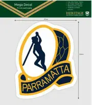NRL Mega Heritage Decal - Parramatta Eels - Car Sticker 250mm
