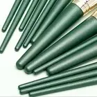 14pcs Green Makeup Blusher Brush Soft Ergonomic Handle Synthetic Fibre Eyesh ADS