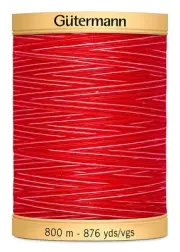 Natural Cotton Thread Variegated 876yd Ruby Red