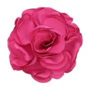1PC Art Cloth Flower Brooch Lapel Pin Fabric Corsage Gift Wome Jewelry Accessories Handmade rose red
