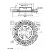 Bremtec Euro-Line GeoZinc Coated Brake Rotor - BDR16710EL