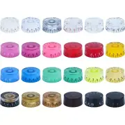 Colorful Acrylic Bass Knobs Guitar Knobs Volume Tone Control Knobs,Pack of 4