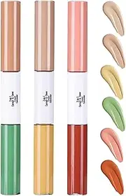 Makeup Concealer Liquid, 3X Full Coverage Set, Lightweight Waterproof Formula, Long-Wear Finish, Flaw less Complexion, Photography-Ready Look, Everyday Makeup, Travel-Friendly