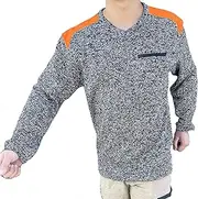 [BIG BEE] Work Jumper, Fleece Sweatshirts Contrast Pullover