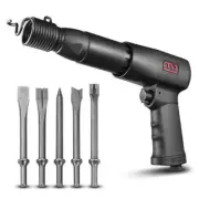 Mighty Seven M7 M7-SC212C 225mm (8-3/4") Air Hammer with 5pce Round Shank Chisel