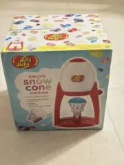 Jelly Belly Electric Ice Shaving Machine w/ Bonus Snow Cone Cups & Straws