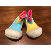 在飛比找蝦皮購物優惠-韓國【Attipas】12.5cm快樂腳襪型學步鞋-居家粉紅