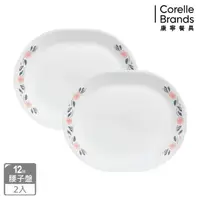 在飛比找momo購物網優惠-【CORELLE 康寧】陽光橙園大魚大肉腰子盤2入組(B01