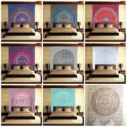 Indian Mandala Tapestry Decorative Wall Hanging Cotton Bedspread Hippie Throw