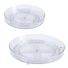 Clear Bottle Turntable Refrigerator Storage Round Rotating Pantry Jar Holder