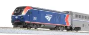 Kato Amtrak ALC-42 Superliner 4-6 Car Set N Gauge Model Train, Blue
