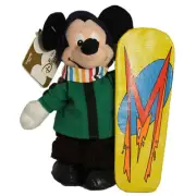 Disney Bean Bag Plush - Mickey, Snowboarding