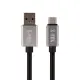 USB3.1 A/M To Type C/M 鋁殼編織快充線-灰黑色 L:1.5M