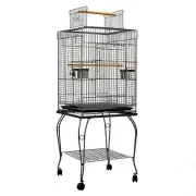 i.Pet Bird Cage Large Cages 145CM Aviary Parrot Travel Stand Budgie Wheel New