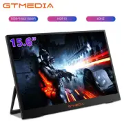 Portable Monitor 15.6in 1080P IPS HDR Mini HDMI 2*USB C For Laptop PC Mac Switch