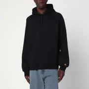 [Carhartt WIP] Black/Gold Hooded Chase Sweatshirt L Black