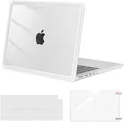 MOSISO Compatible with MacBook Pro 14 inch Case 2025-2021 M4 M3 M2 M1 A3112 A3185 A3401 A2918 A2992 A2779 A2442, Anti-Cracking Heavy Duty TPU Bumper Hard Case&Keyboard Skin&Screen Film, Transparent