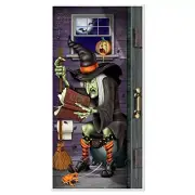 Witch Restroom Door Cover Party Accessory 30" x 5'