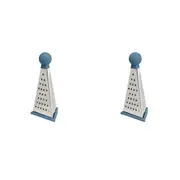 2PK Wiltshire Angular Three-Sided Cheese/Vegetable Kitchen Food Grater Tool