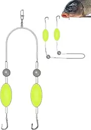 WJnflQN Catfish Rig - Saltwater Flounder Rigs,Fish Equipment Supplies for Casting Jigging Crappie Backpacking Travel Family Friends Saltwater