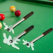 Retractable Pool Bridge Cue Stick with Bridge Head Removable Portable Support