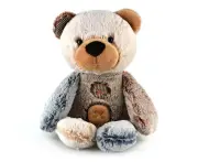 Korimco 38cm Bears Patches Bear Soft Plush Stuffed Toy Kids/Children 3y+ Brown