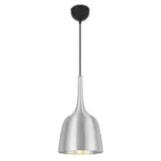 Polk-20 1 Light Pendant Aluminium Brush, Black POLK PE20-ALB