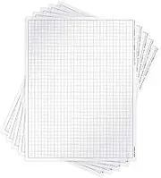 Koala Tools | Quadrille Grid Transparency Sheets (Pack of 5) - 8.5" x 11" | Overhead Projector and Light Box Transparencies - Tracing Film for Sketching & Drawing
