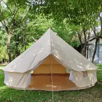 在飛比找Yahoo奇摩拍賣-7-11運費0元優惠優惠-露營酒店營地帳篷bell tent棉布牛津布蒙古包印第安金字
